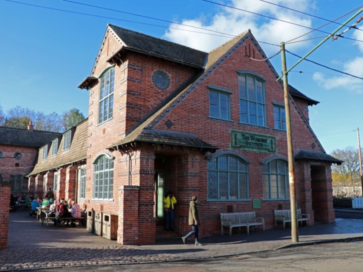 an image of the Black Country Living Museum - The Workers' Institute in daylight.